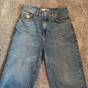 Top shop denim jeans. Wide leg